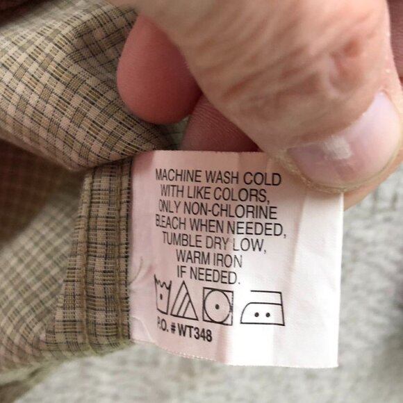 Puritan Men Shirt Large Wrinkle Resistant Long Sleeve Button Down Plaid Classic - Picture 10 of 12